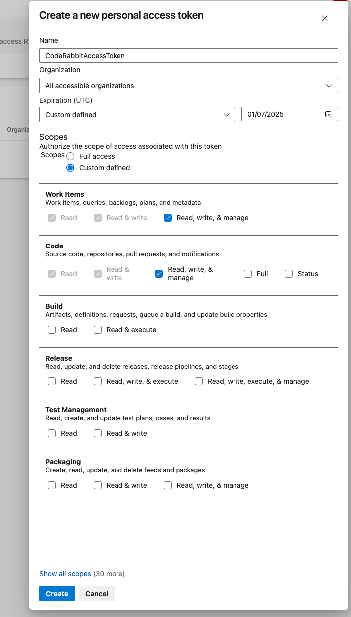 Generate Personal Access Token